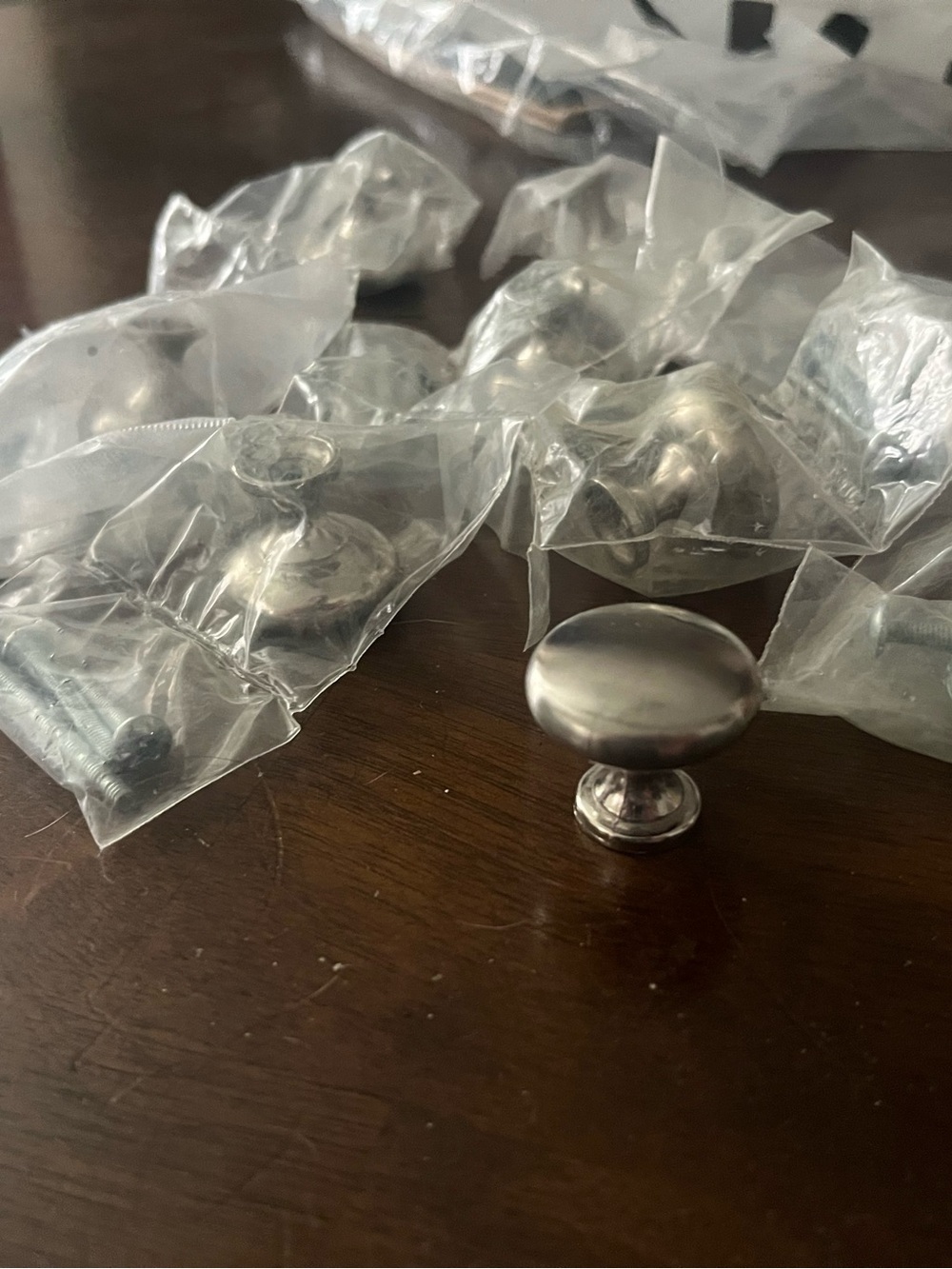Cabinet sliver knobs (qty 8)